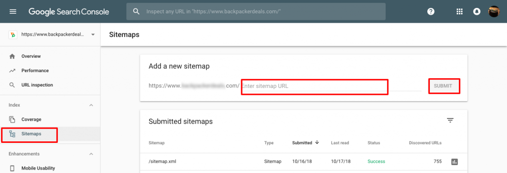 Hoe een Sitemap toe te voegen aan Google Search Console